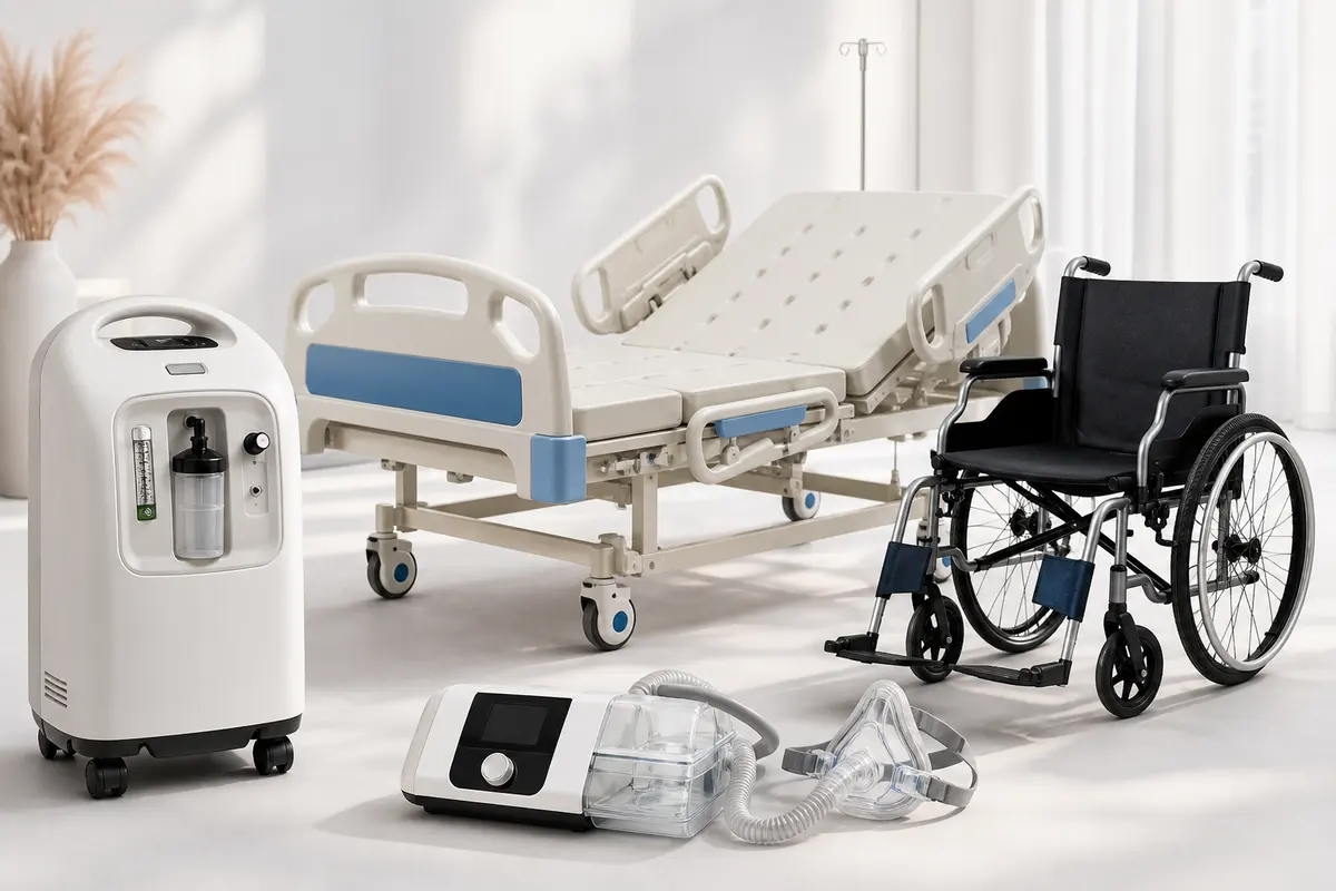 Assorted home medical equipment supplied in Hyderabad